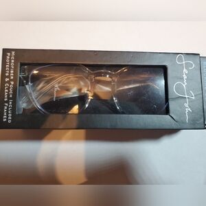 Sean John Eyewear Blue Light Blocking Glasses Clear Frame